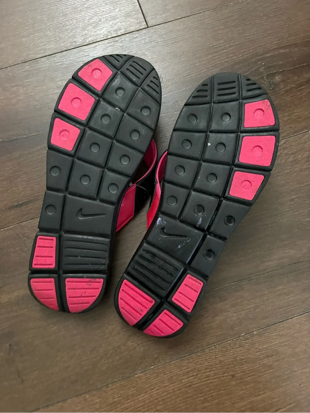 Nike Comfort Footbed Women's 11 Thong Sandals Flip Flops Black & Pink